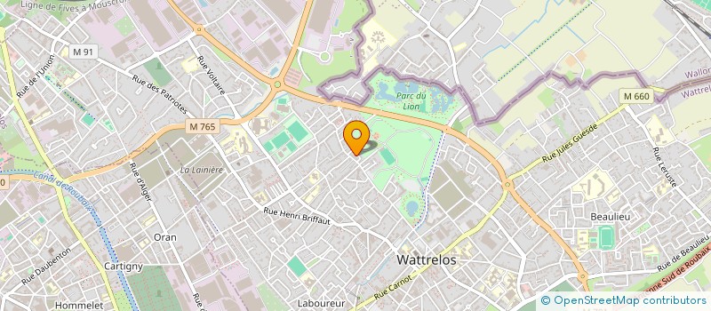 localisation de l'entreprise TRAVEL TWINS  WATTRELOS