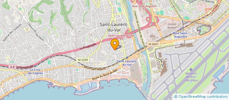 localisation de l'entreprise TRAVEL WORD JEUNES à SAINT-LAURENT-DU-VAR