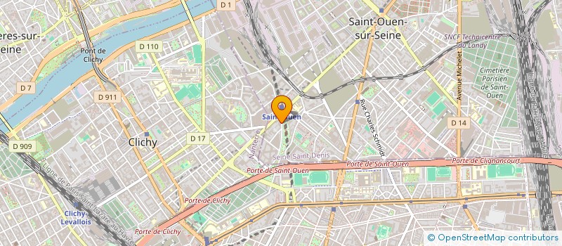 localisation de l'entreprise TRAVELFACTORY à SAINT-OUEN-SUR-SEINE