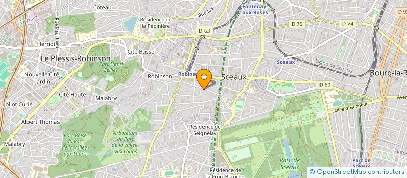 localisation de l'entreprise TRAVELGREEN à SCEAUX