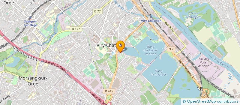 localisation de l'entreprise TRAVELGROUP STARS INTERNATIONAL S.A.S à VIRY-CHATILLON