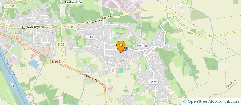 localisation de l'entreprise TRAVELHOME à REYRIEUX