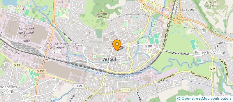 localisation de l'entreprise TRAVELLING  VESOUL