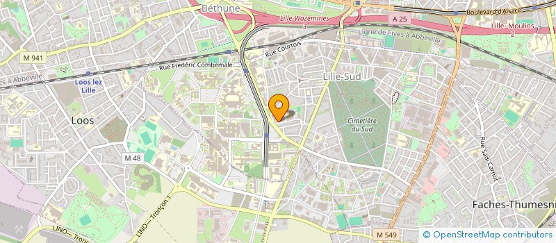 localisation de l'entreprise TRAVELUX à LILLE