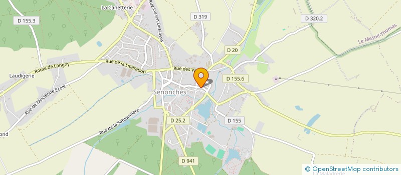 localisation de l'entreprise TRAVERS à SENONCHES
