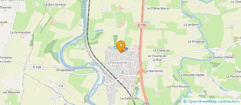 localisation de l'entreprise TRAVERS LANGUEDOC  CHEVAIGNE