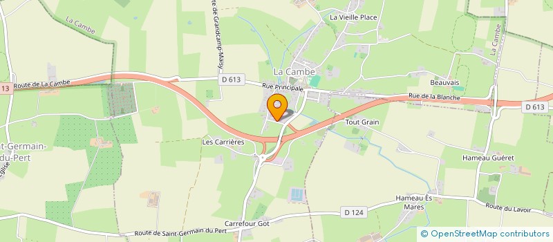 localisation de l'entreprise TRAVERS MOTOCULTURE  LA CAMBE