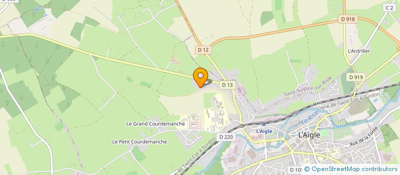 localisation de l'entreprise TRAVERS PATRICK PEINTURE à L'AIGLE