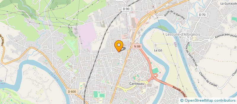 localisation de l'entreprise TRAVERSAC PATRIMOINE à ALBI