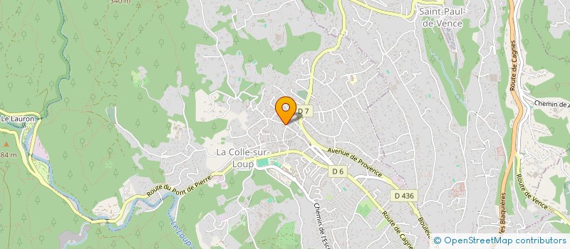 localisation de l'entreprise TRAVERSADO DE NISSA  LA COLLE-SUR-LOUP