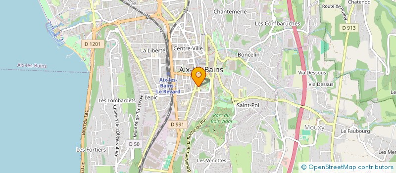 localisation de l'entreprise TRAVERSAZ ET FILS à AIX-LES-BAINS