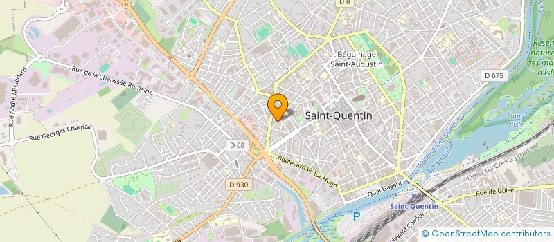 localisation de l'entreprise TRAVERSEE à SAINT-QUENTIN