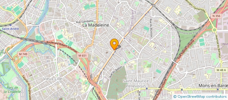localisation de l'entreprise TRAVERSEES à LA MADELEINE