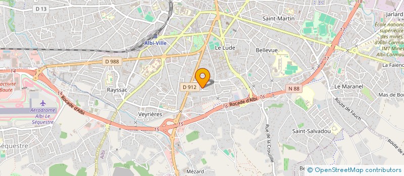 localisation de l'entreprise TRAVERSEES  ALBI