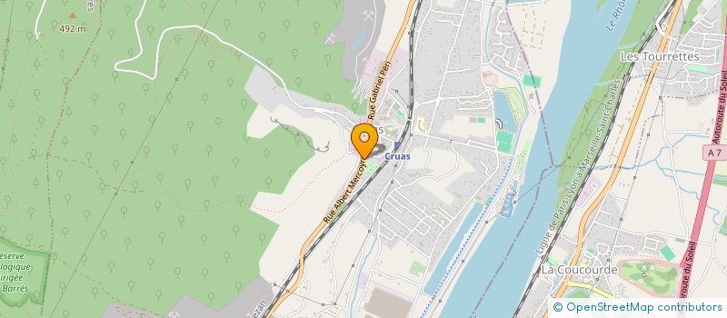 localisation de l'entreprise TRAVERSES  CRUAS