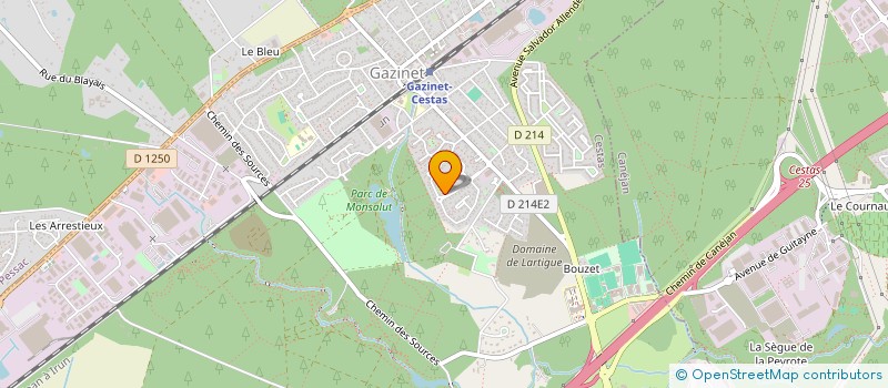 localisation de l'entreprise TRAVERSIERE  CESTAS