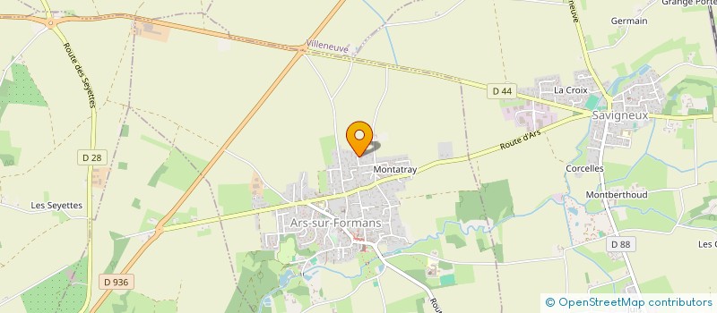 localisation de l'entreprise TRAVESSA à ARS-SUR-FORMANS