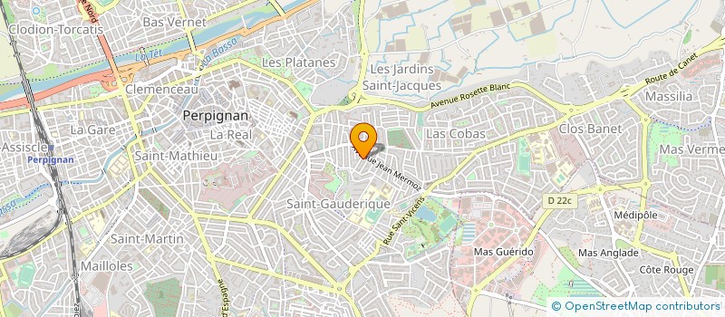 localisation de l'entreprise TRAVET BRUNO  PERPIGNAN