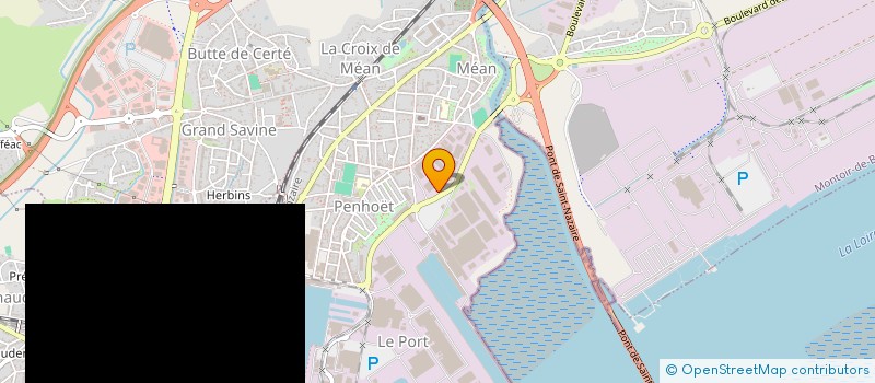 localisation de l'entreprise TRAVHYDRO à SAINT-NAZAIRE