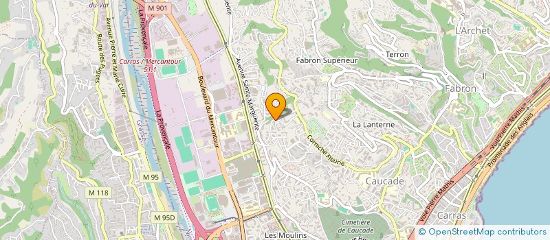 localisation de l'entreprise TRAVIA à NICE