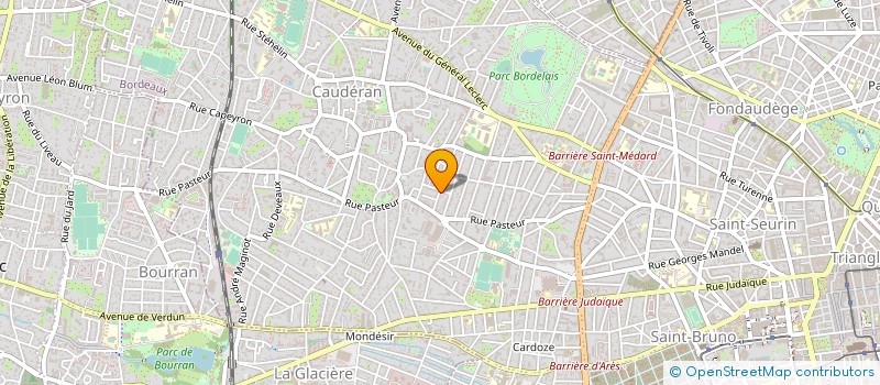 localisation de l'entreprise TRAVICOM à BORDEAUX