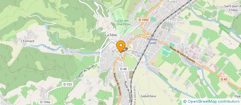 localisation de l'entreprise TRAVIER IMMOBILIER  TULLINS