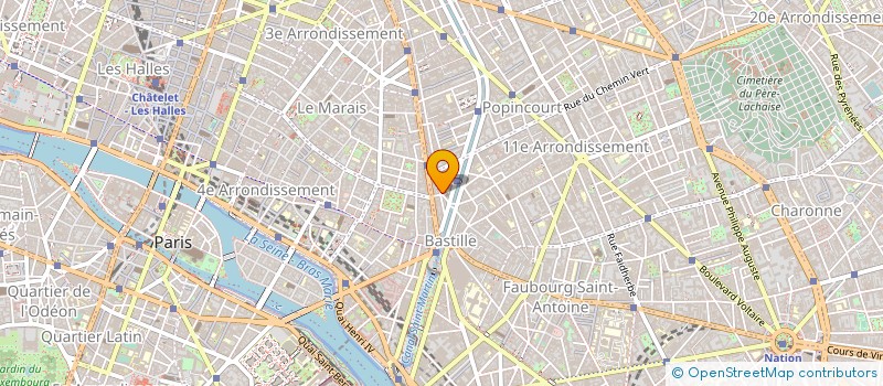 localisation de l'entreprise TRAVINTER à PARIS