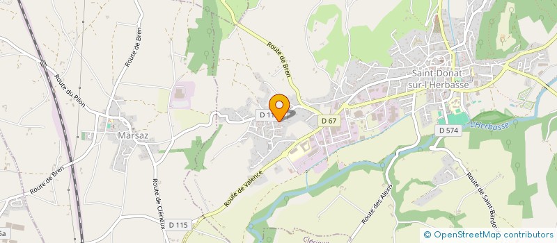 localisation de l'entreprise TRAVO ' CONSULT à SAINT-DONAT-SUR-L'HERBASSE