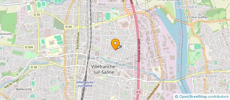 localisation de l'entreprise TRAVO TRANSFO HABITAT à VILLEFRANCHE-SUR-SAONE