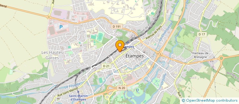 localisation de l'entreprise TRAY à ETAMPES