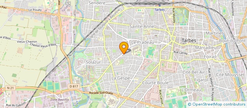 localisation de l'entreprise TRAYNES  TARBES