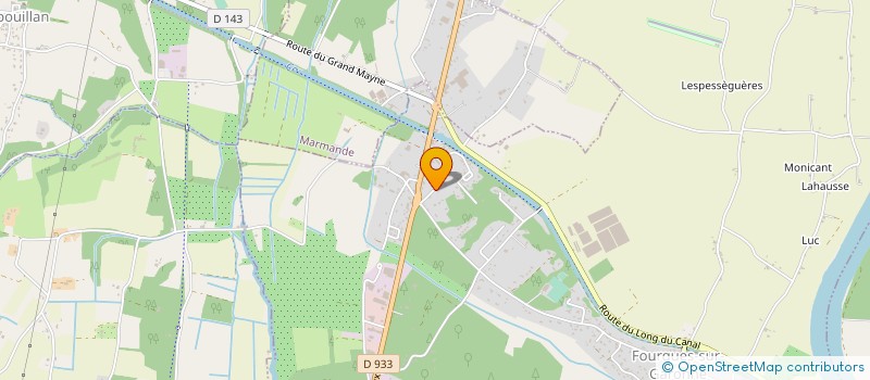 localisation de l'entreprise TRAZIT ENTREPOTS MARMANDAIS  FOURQUES-SUR-GARONNE