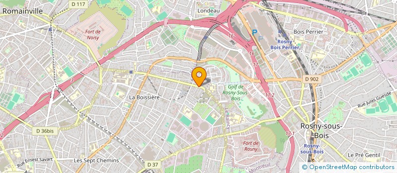 localisation de l'entreprise TRB à MONTREUIL