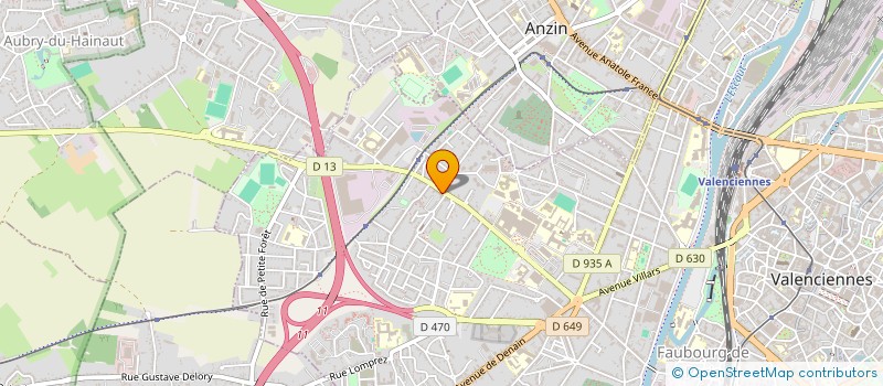 localisation de l'entreprise TRB  VALENCIENNES