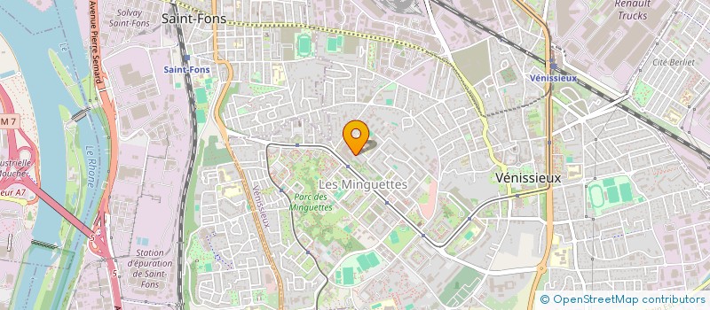 localisation de l'entreprise TRB PEINTURE  VENISSIEUX