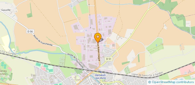 localisation de l'entreprise TRB-TRAITEUR ROSSIGNOL BENOIT  VERNEUIL D'AVRE ET D'ITON