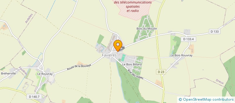 localisation de l'entreprise TRBTP à FAVIERES