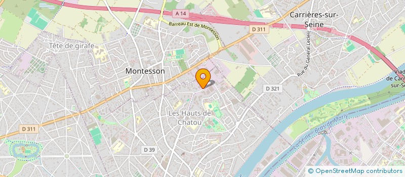 localisation de l'entreprise TRC à COLOMBES