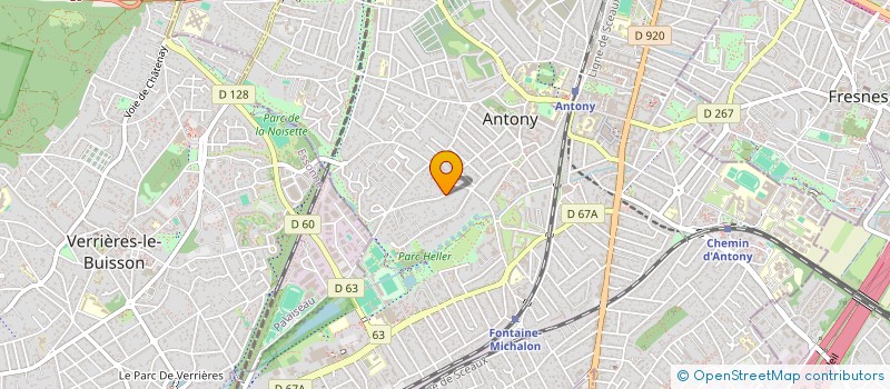 localisation de l'entreprise TRC à ANTONY