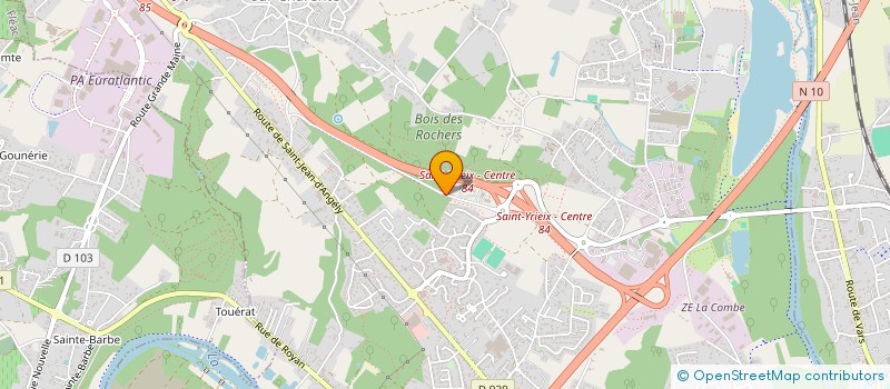 localisation de l'entreprise TRC SERVICES à SAINT-YRIEIX-SUR-CHARENTE