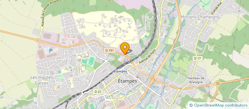 localisation de l'entreprise TRCC à ETAMPES