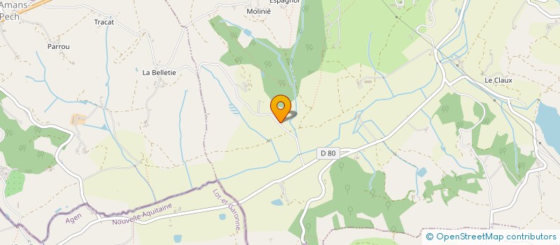 localisation de l'entreprise TRCP  ROQUECOR