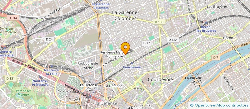 localisation de l'entreprise TRD à COURBEVOIE