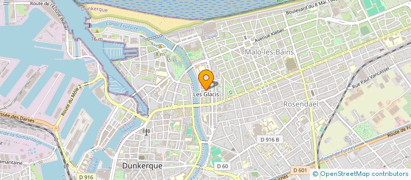 localisation de l'entreprise TRD à DUNKERQUE