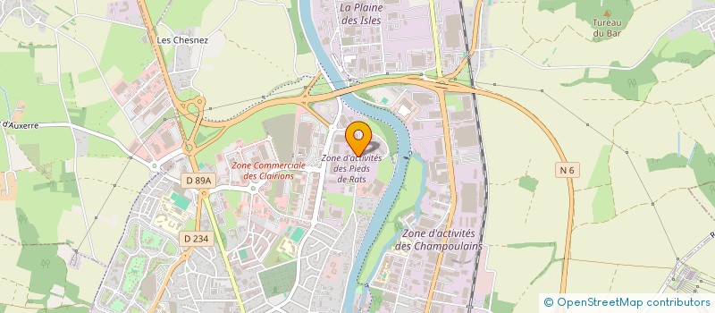 localisation de l'entreprise TRDT INVEST à AUXERRE
