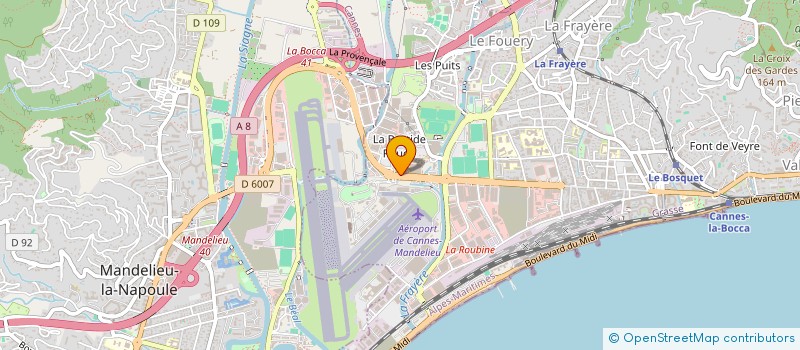 localisation de l'entreprise TRE COLORI FILMS à CANNES