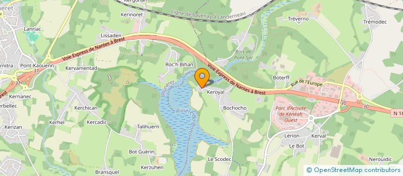 localisation de l'entreprise TREAC'H ER GOURED  PLOUGOUMELEN