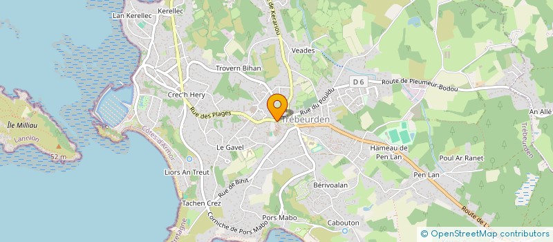localisation de l'entreprise TREB'DANSE à TREBEURDEN