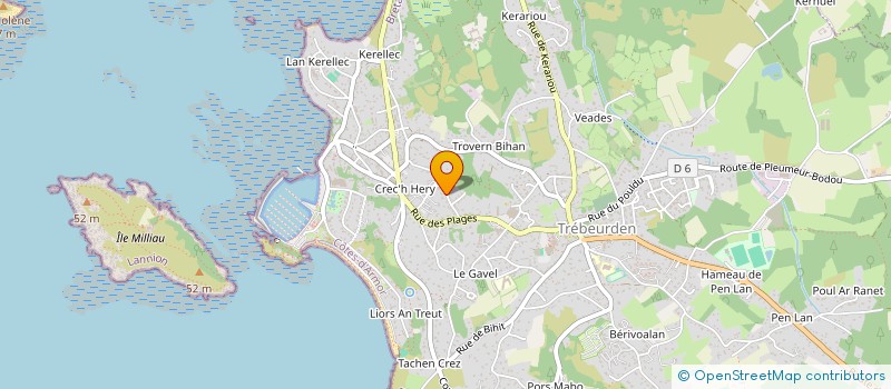 localisation de l'entreprise TREB'LIVADUR  TREBEURDEN