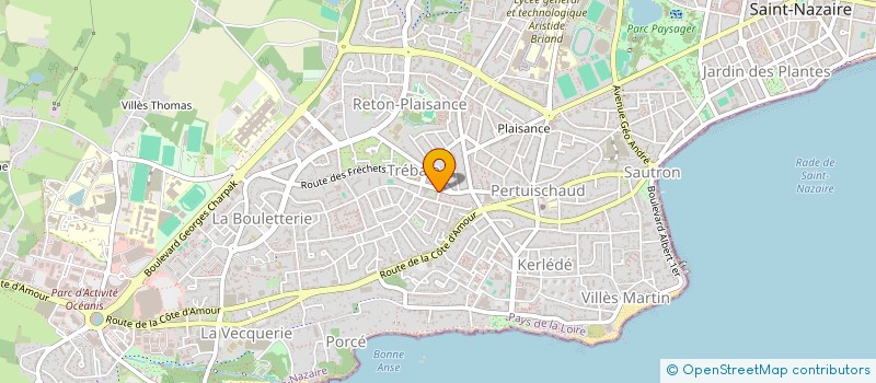 localisation de l'entreprise TREBALLE SHOP à SAINT-NAZAIRE